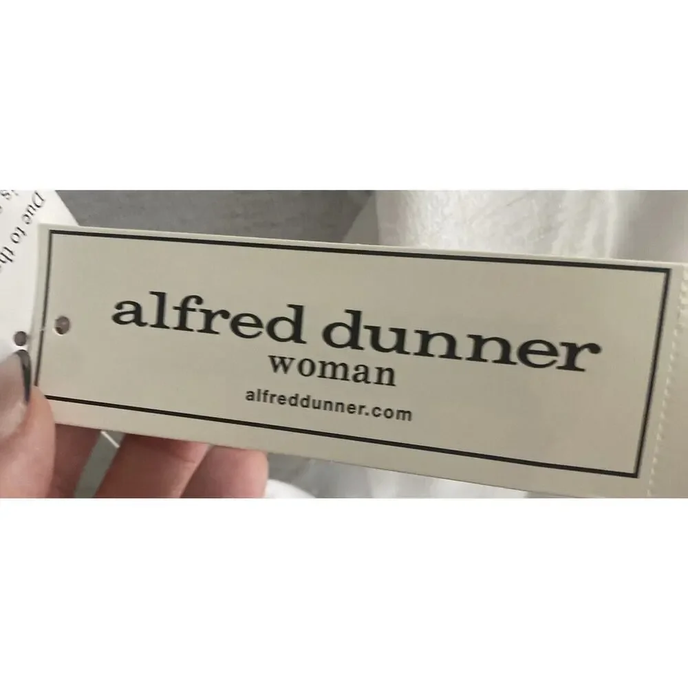 Alfred Dunner Top 1X Tank And Sweater With Detachable Jewelry NWT - Picture 5 of 6